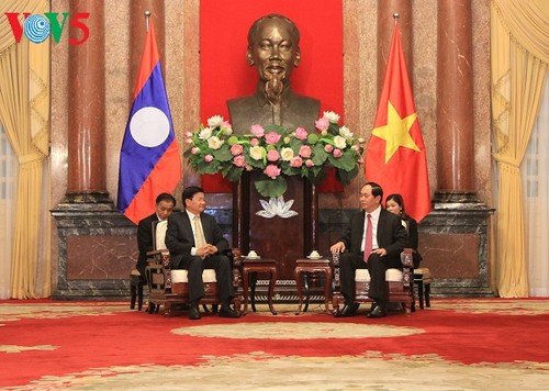 Staatspräsident Tran Dai Quang empfängt laotischen Premierminister - ảnh 1